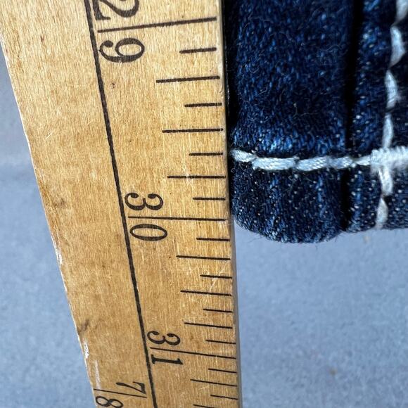 Rock Revival Jeans Women's 25 (2) Dark Blue Louise Skinny Preppy Normcore Blingy - Picture 14 of 15